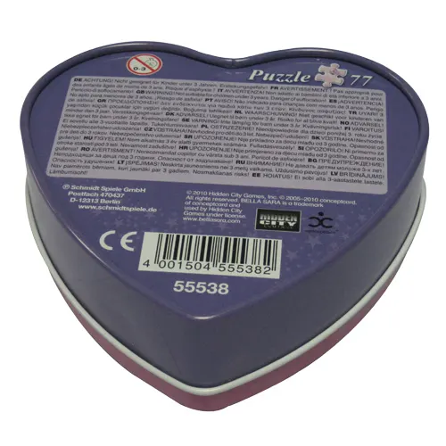 Heart Tin 120x110x40mm